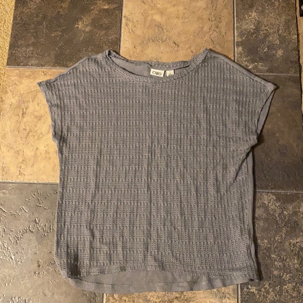 Cato sweater blouse short sleeve lightweight.